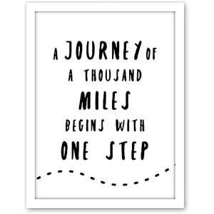 Artery8 A Journey Of A Thousand Miles Begins With One Step Inspirational Positive Motivational Gym Workout Living Room Aesthetic Artwork Framed Wall Art Print 18X24 Inch Artery8 A Journey Of A Thousand Miles Begins With One Step Inspirational Positive Motivational Gym Workout Living Room Aesthetic Artwork Framed Wall Art Print 18X24 Inch