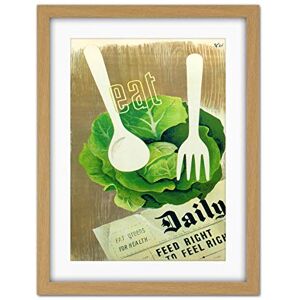 Wee Blue Coo World War Two Health Food Eat Vegetables Artwork Framed Wall Art Print 18X24 Inch Wee Blue Coo World War Two Health Food Eat Vegetables Artwork Framed Wall Art Print 18X24 Inch