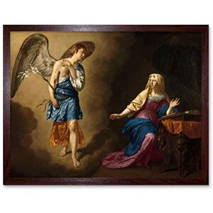 Artery8 Van De Velde The Annunciation To Virgin Painting Art Print Framed Poster Wall Decor 12x16 inch Artery8 Van De Velde The Annunciation To Virgin Painting Art Print Framed Poster Wall Decor 12x16 inch