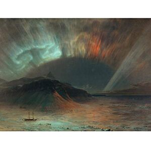 Fine Art Prints Church Aurora Borealis Northern Lights Seascape Painting Large Wall Art Print Canvas Premium Mural Fine Art Prints Church Aurora Borealis Northern Lights Seascape Painting Large Wall Art Print Canvas Premium Mural