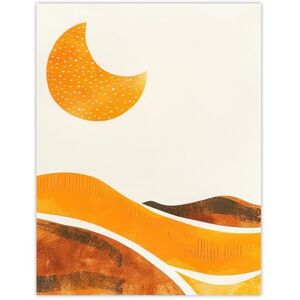 Artery8 Waxing Crescent Moon Abstract Orange Landscape Living Room Large Wall Art Poster Print Thick Paper 18X24 Inch Artery8 Waxing Crescent Moon Abstract Orange Landscape Living Room Large Wall Art Poster Print Thick Paper 18X24 Inch