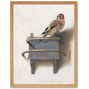 Fine Art Prints Fabritius The Goldfinch Bird Animal Nature Painting Art Print Framed Poster Wall Decor 12x16 inch Fine Art Prints Fabritius The Goldfinch Bird Animal Nature Painting Art Print Framed Poster Wall Decor 12x16 inch