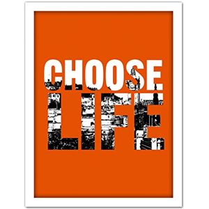 Wee Blue Coo Choose Life Trainspotting Edinburgh Scotland Artwork Framed Wall Art Print 18X24 Inch Wee Blue Coo Choose Life Trainspotting Edinburgh Scotland Artwork Framed Wall Art Print 18X24 Inch