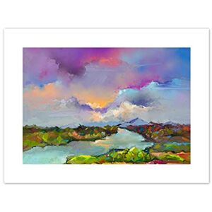 Wee Blue Coo Contemporary Colourful Landscape Art Print Canvas Premium Wall Decor Poster Wee Blue Coo Contemporary Colourful Landscape Art Print Canvas Premium Wall Decor Poster