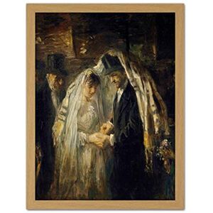 Artery8 Jozef Israels Jewish Wedding Celebration Painting Artwork Framed Wall Art Print 18X24 Inch Artery8 Jozef Israels Jewish Wedding Celebration Painting Artwork Framed Wall Art Print 18X24 Inch