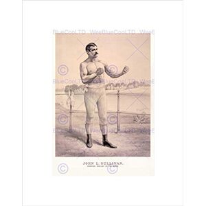 Wee Blue Coo Paintings Portrait Sport Boxing Boxer Sullivan Champion Wall Art Print Wee Blue Coo Paintings Portrait Sport Boxing Boxer Sullivan Champion Wall Art Print