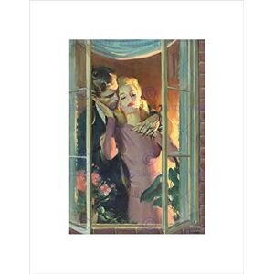 Wee Blue Coo PULP FICTION ILLUSTRATION ROMANCE WINDOWS BLACK FRAMED ART PRINT B12X7742 Wee Blue Coo PULP FICTION ILLUSTRATION ROMANCE WINDOWS BLACK FRAMED ART PRINT B12X7742