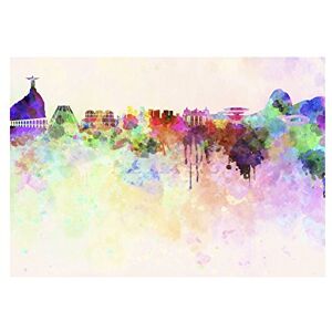 Wee Blue Coo Cityscape Rio De Janeiro Brazil Paint Splash Picture Wall Art Print Wee Blue Coo Cityscape Rio De Janeiro Brazil Paint Splash Picture Wall Art Print