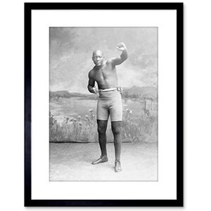 Wee Blue Coo Old Sport Jack Johnson Boxer World Fist Framed Wall Art Print Wee Blue Coo Old Sport Jack Johnson Boxer World Fist Framed Wall Art Print