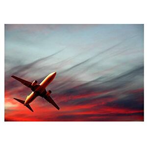 Wee Blue Coo Photo Composition Transport Aeroplane Jet Red Cloud Sky Wall Art Print Wee Blue Coo Photo Composition Transport Aeroplane Jet Red Cloud Sky Wall Art Print
