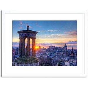 Wee Blue Coo Dt Calton Hill Edinburgh Sunset Picture Photo Framed Wall Art Print Wee Blue Coo Dt Calton Hill Edinburgh Sunset Picture Photo Framed Wall Art Print