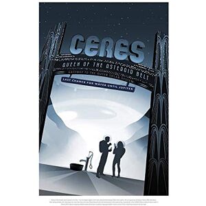 Wee Blue Coo Space Tourism Science Travel Ceres Asteroid Belt Queen Art Print Poster Wall Decor 12X16 Inch Wee Blue Coo Space Tourism Science Travel Ceres Asteroid Belt Queen Art Print Poster Wall Decor 12X16 Inch