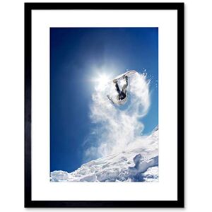 Wee Blue Coo Photo Sport Action Snowboard Jump Air Snow Framed Wall Art Print Wee Blue Coo Photo Sport Action Snowboard Jump Air Snow Framed Wall Art Print