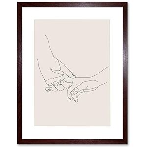 Wee Blue Coo Line Drawing Hands Holding Minimalist Artwork Framed Wall Art Print 12X16 Inch Wee Blue Coo Line Drawing Hands Holding Minimalist Artwork Framed Wall Art Print 12X16 Inch