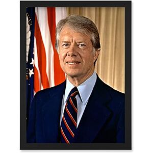 Artery8 39th US President Jimmy Carter Official Portrait Photo Artwork Framed Wall Art Print A4 Artery8 39th US President Jimmy Carter Official Portrait Photo Artwork Framed Wall Art Print A4