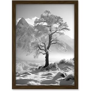 Artery8 Frozen Tree in Snowy Mountain Landscape Bright Black and White Photograph Winter Sunrise Crisp Morning Light Artwork Framed A3 Wall Art Print Artery8 Frozen Tree in Snowy Mountain Landscape Bright Black and White Photograph Winter Sunrise Crisp Morning Light Artwork Framed A3 Wall Art Print