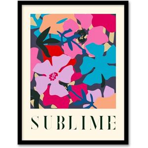 Wee Blue Coo Floral Abstract Sublime Quote Graphic Pattern Bold Artwork Framed Wall Art Print 18X24 Inch Wee Blue Coo Floral Abstract Sublime Quote Graphic Pattern Bold Artwork Framed Wall Art Print 18X24 Inch