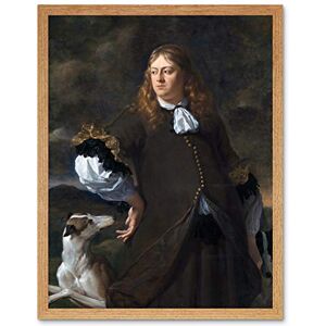 Artery8 Karel Du Jardin Portrait Of A Man Painting Art Print Framed Poster Wall Decor 12x16 inch Artery8 Karel Du Jardin Portrait Of A Man Painting Art Print Framed Poster Wall Decor 12x16 inch