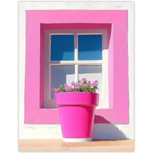 Artery8 Pink Geranium Flower Pot Sunny Window Sill Living Room Large Wall Art Poster Print Thick Paper 18X24 Inch Artery8 Pink Geranium Flower Pot Sunny Window Sill Living Room Large Wall Art Poster Print Thick Paper 18X24 Inch