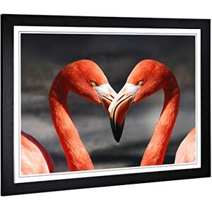 Big Box Art Framed Print of Two Pink Flamingo Birds Design Wall Art Picture Home Decor for Kitchen, Living, Dining Room, Bedroom, Hallway, Office, Black, A2 / 24.5x18 Inch / 62x45cm Big Box Art Framed Print of Two Pink Flamingo Birds Design Wall Art Picture Home Decor for Kitchen, Living, Dining Room, Bedroom, Hallway, Office, Black, A2 / 24.5x18 Inch / 62x45cm