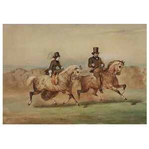 Wee Blue Coo Painting Exterior Study Schreyer Pair Riders Wall Art Print Wee Blue Coo Painting Exterior Study Schreyer Pair Riders Wall Art Print