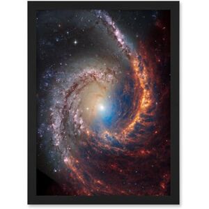 Artery8 NASA Hubble James Webb Telescope View of Spiral Galaxy NGC 1566 Living Room Artwork Framed A3 Wall Art Print Artery8 NASA Hubble James Webb Telescope View of Spiral Galaxy NGC 1566 Living Room Artwork Framed A3 Wall Art Print