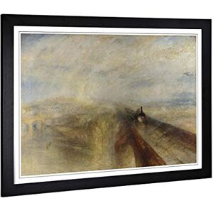 Big Box Art Framed Print of Joseph Mallord William Turner Rain, Steam and Speed Design Wall Art Picture Home Decor for Kitchen, Living Room, Bedroom, Office, Black, A2 / 24.5x18 Inch / 62x45cm Big Box Art Framed Print of Joseph Mallord William Turner Rain, Steam and Speed Design Wall Art Picture Home Decor for Kitchen, Living Room, Bedroom, Office, Black, A2 / 24.5x18 Inch / 62x45cm