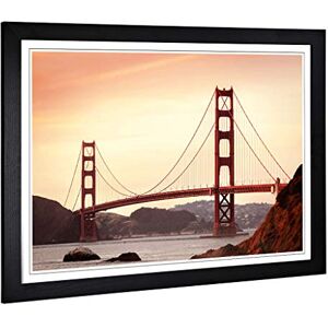 Big Box Art Framed Print of The Golden Gate Bridge San Francisco California (4) Design Wall Art Picture Home Decor for Kitchen, Living Room, Bedroom, Office, Black, A2 / 24.5x18 Inch / 62x45cm Big Box Art Framed Print of The Golden Gate Bridge San Francisco California (4) Design Wall Art Picture Home Decor for Kitchen, Living Room, Bedroom, Office, Black, A2 / 24.5x18 Inch / 62x45cm