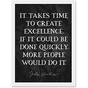 Artery8 - Slate Quote John Wooden - Framed Wall Art Print Artery8 - Slate Quote John Wooden - Framed Wall Art Print