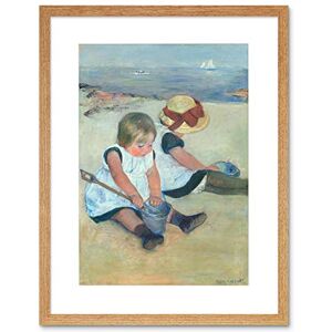Wee Blue Coo Mary Cassatt American Children Playing Beach Framed Wall Art Print Wee Blue Coo Mary Cassatt American Children Playing Beach Framed Wall Art Print