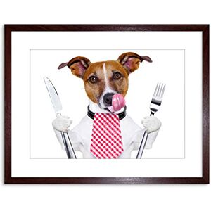 Wee Blue Coo Photo Hungry Jack Russell Dog Funny Art Print Framed Poster Wall Decor 9x7 inch Wee Blue Coo Photo Hungry Jack Russell Dog Funny Art Print Framed Poster Wall Decor 9x7 inch