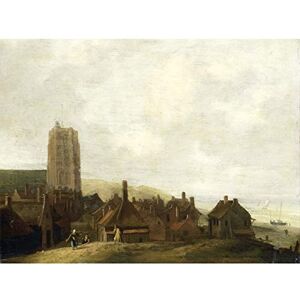 Artery8 Bakhuysen View Of Egmond Aan Zee Painting Premium Wall Art Canvas Print 18X24 Inch Artery8 Bakhuysen View Of Egmond Aan Zee Painting Premium Wall Art Canvas Print 18X24 Inch
