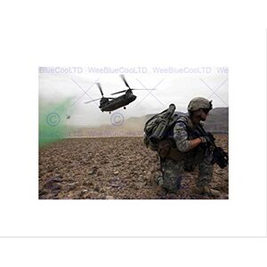 Wee Blue Coo War Army Infantry Ch47 Chinook Helicopter USA Wall Art Print Wee Blue Coo War Army Infantry Ch47 Chinook Helicopter USA Wall Art Print