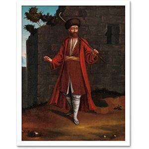 Artery8 Vanmour Man From The Bulgarian Coast Painting Art Print Framed Poster Wall Decor 12x16 inch Artery8 Vanmour Man From The Bulgarian Coast Painting Art Print Framed Poster Wall Decor 12x16 inch