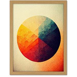 Doppelganger33 LTD Minimalist Geometric Illustration Circle With Colourful Textures Red Yellow Blue Artwork Framed Wall Art Print 18X24 Inch Doppelganger33 LTD Minimalist Geometric Illustration Circle With Colourful Textures Red Yellow Blue Artwork Framed Wall Art Print 18X24 Inch