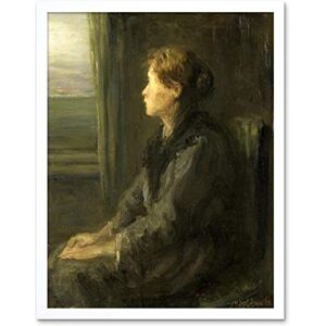 Artery8 Jozef Israels Woman At A Window Painting Art Print Framed Poster Wall Decor 12x16 inch Artery8 Jozef Israels Woman At A Window Painting Art Print Framed Poster Wall Decor 12x16 inch