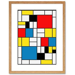 Wee Blue Coo Piet Mondrian Abstract Cubes Squares Old Master Framed Wall Art Print Wee Blue Coo Piet Mondrian Abstract Cubes Squares Old Master Framed Wall Art Print