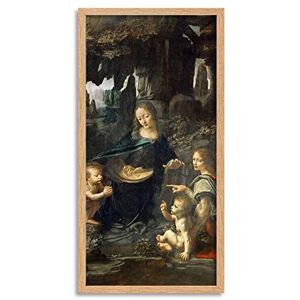Artery8 Leonardo Da Vinci Virgin Of The Rocks Painting Framed Wall Art Print Long 25X12 Inch Artery8 Leonardo Da Vinci Virgin Of The Rocks Painting Framed Wall Art Print Long 25X12 Inch
