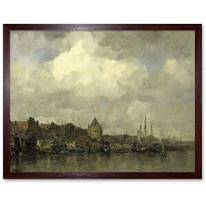 Artery8 Jacob Maris The Schreierstoren On Outside Painting Art Print Framed Poster Wall Decor 12x16 inch Artery8 Jacob Maris The Schreierstoren On Outside Painting Art Print Framed Poster Wall Decor 12x16 inch