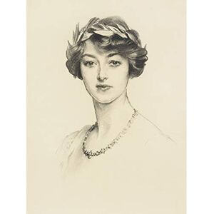 Artery8 Sargent Portrait Of Mrs Gilbert Russell 1911 Painting Premium Wall Art Canvas Print 18X24 Inch Artery8 Sargent Portrait Of Mrs Gilbert Russell 1911 Painting Premium Wall Art Canvas Print 18X24 Inch