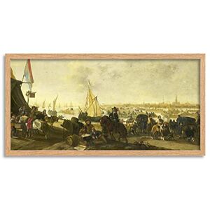 Artery8 De Meijer The Siege Capture City Of Holly Spaniards Framed Wall Art Print Long 25X12 Inch Artery8 De Meijer The Siege Capture City Of Holly Spaniards Framed Wall Art Print Long 25X12 Inch