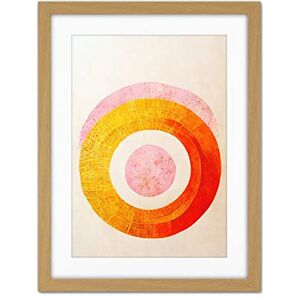 Doppelganger33 LTD Boho Abstract Line Painting Pastel Patterned Autumn Circles Of Pink, Yellow And Orange Artwork Framed Wall Art Print 18X24 Inch Doppelganger33 LTD Boho Abstract Line Painting Pastel Patterned Autumn Circles Of Pink, Yellow And Orange Artwork Framed Wall Art Print 18X24 Inch