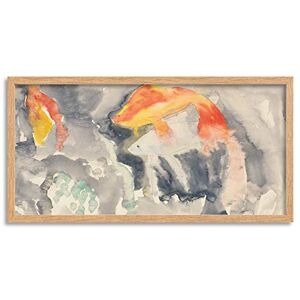 Fine Art Prints Demuth Fish Series Number Five Painting Long Framed Art Print Wall Poster 25x12 inch Fine Art Prints Demuth Fish Series Number Five Painting Long Framed Art Print Wall Poster 25x12 inch