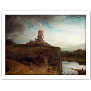 Fine Art Prints Rembrandt The Mill Baroque Old Master Large Framed Art Print Poster Wall Decor 18x24 Fine Art Prints Rembrandt The Mill Baroque Old Master Large Framed Art Print Poster Wall Decor 18x24