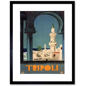 Wee Blue Coo Tripoli Libya Medina Mosque Minaret Italy Ad Picture Framed Wall Art Print Wee Blue Coo Tripoli Libya Medina Mosque Minaret Italy Ad Picture Framed Wall Art Print