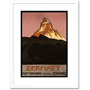 Wee Blue Coo 9x7 '' MATTERHORN MOUNTAIN ZERMATT SWITZERLAND ALPINE FRAMED ART PRINT F97X1401 Wee Blue Coo 9x7 '' MATTERHORN MOUNTAIN ZERMATT SWITZERLAND ALPINE FRAMED ART PRINT F97X1401