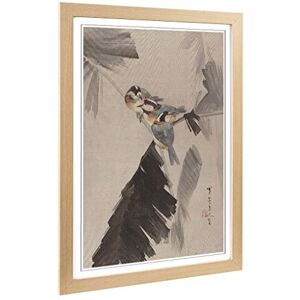 Big Box Art Framed Print of Watanabe Shotei Oriental Japanese Three Birds on a Branch Design Wall Art Picture Home Decor for Living Room, Bedroom, Office, Oak, A2 / 24.5x18 Inch / 62x45cm Big Box Art Framed Print of Watanabe Shotei Oriental Japanese Three Birds on a Branch Design Wall Art Picture Home Decor for Living Room, Bedroom, Office, Oak, A2 / 24.5x18 Inch / 62x45cm