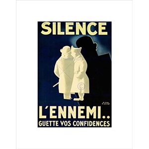 Wee Blue Coo WAR WWII FRANCE LOOSE TALK ENEMY SHADOW SILENCE FRAMED ART PRINT MOUNT B12X7114 Wee Blue Coo WAR WWII FRANCE LOOSE TALK ENEMY SHADOW SILENCE FRAMED ART PRINT MOUNT B12X7114