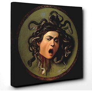 Big Box Art Canvas Print Wall Art Michelangelo Caravaggio The Head of Medusa Mounted & Stretched Box Frame Picture Home Decor for Kitchen, Living Room, Bedroom, Hallway, Multi-Colour, 14x14 Inch Big Box Art Canvas Print Wall Art Michelangelo Caravaggio The Head of Medusa Mounted & Stretched Box Frame Picture Home Decor for Kitchen, Living Room, Bedroom, Hallway, Multi-Colour, 14x14 Inch