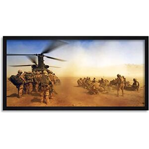 Artery8 Military UK Royal Regiment Fusiliers Chinook Framed Wall Art Print Long 25X12 Inch Artery8 Military UK Royal Regiment Fusiliers Chinook Framed Wall Art Print Long 25X12 Inch